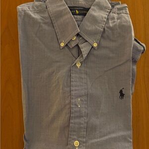 Ralph Lauren Men's Light Blue Button Down Shirt